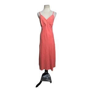 Cut Loose pink linen sleeveless midi sundress size Large
